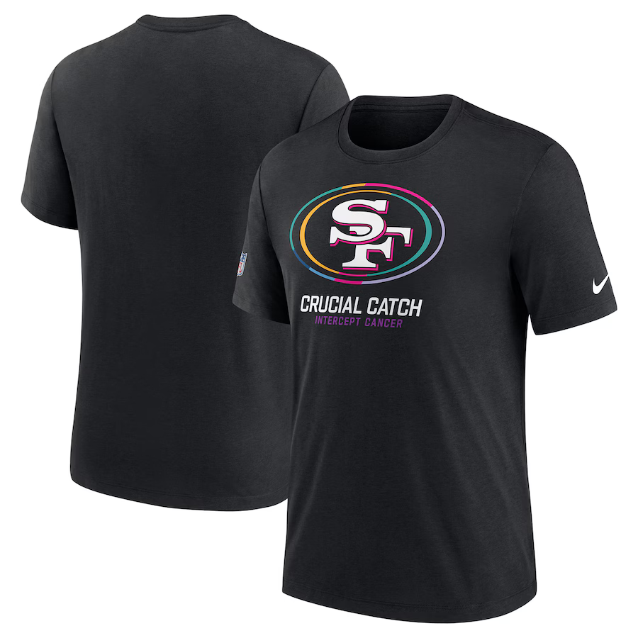 Men Nike San Francisco 49ers 2024 Nike NFL black T shirts